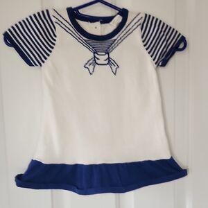H&M Blue and White Striped Dresd